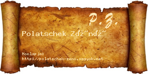 Polatschek Zénó névjegykártya